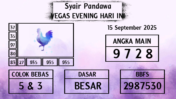 Prediksi Vegas Evening