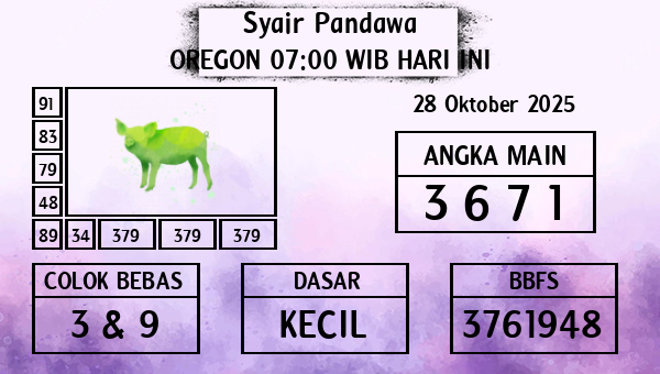 Prediksi Oregon 07:00 WIB