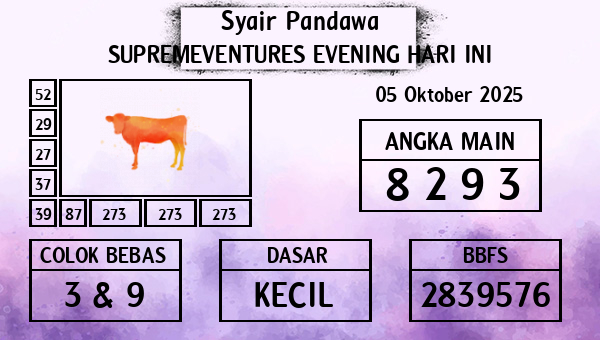 Prediksi Supremeventures Evening