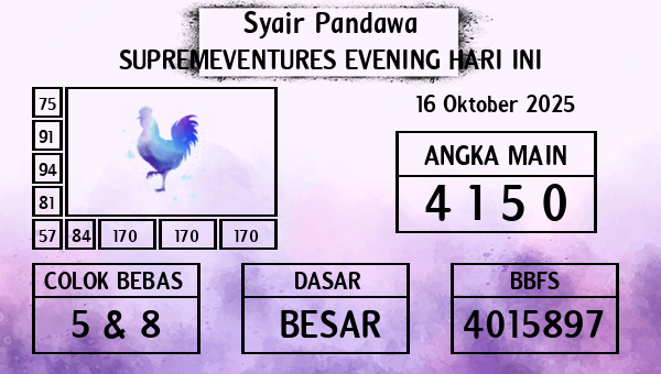 Prediksi Supremeventures Evening