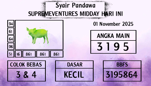 Prediksi Supremeventures Midday