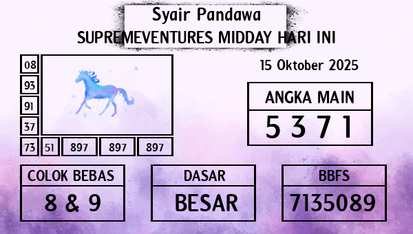Prediksi Supremeventures Midday