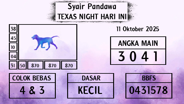 Prediksi Texas Night