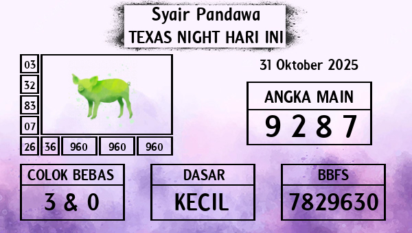 Prediksi Texas Night