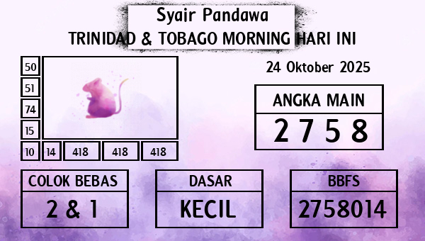 Prediksi Trinidad & Tobago Morning