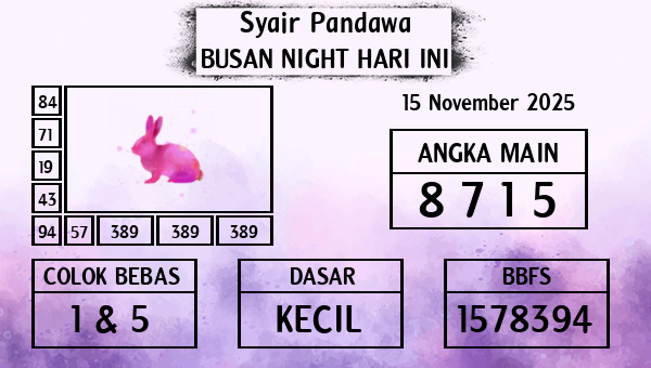 Prediksi Busan Night