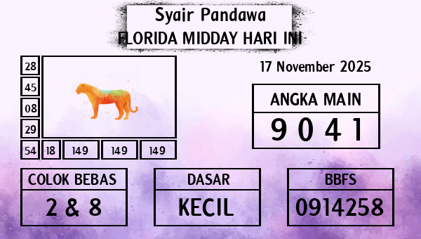 Prediksi Florida Midday