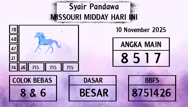 Prediksi Missouri Midday
