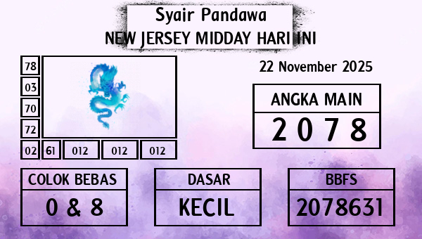 Prediksi New Jersey Midday