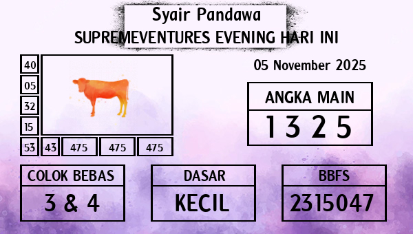 Prediksi Supremeventures Evening