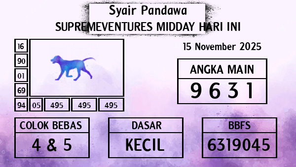 Prediksi Supremeventures Midday