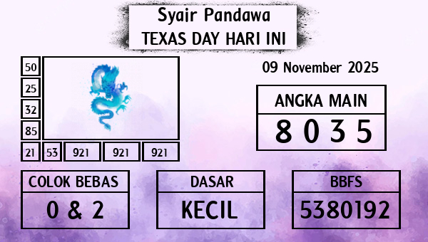 Prediksi Texas Day