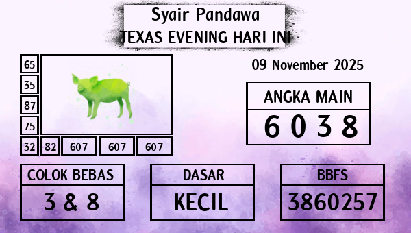 Prediksi Texas Evening