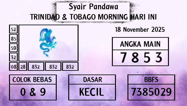 Prediksi Trinidad & Tobago Morning