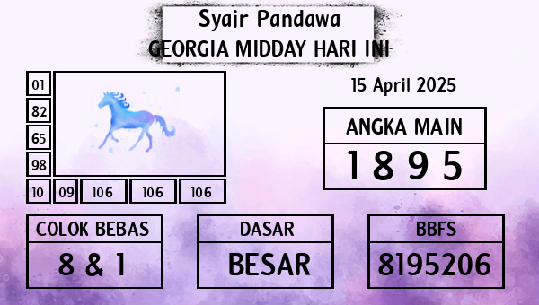 Prediksi Georgia Midday