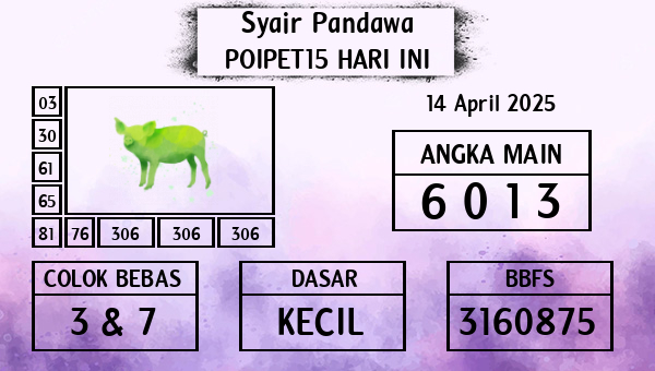 Prediksi Poipet15