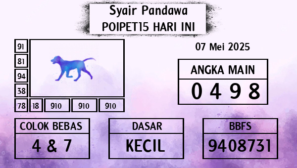 Prediksi Poipet15