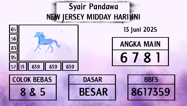 Prediksi New Jersey Midday