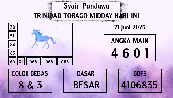 Prediksi Trinidad Tobago Midday