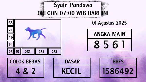 Prediksi Oregon 07:00 WIB