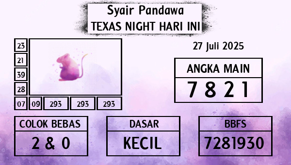 Prediksi Texas Night