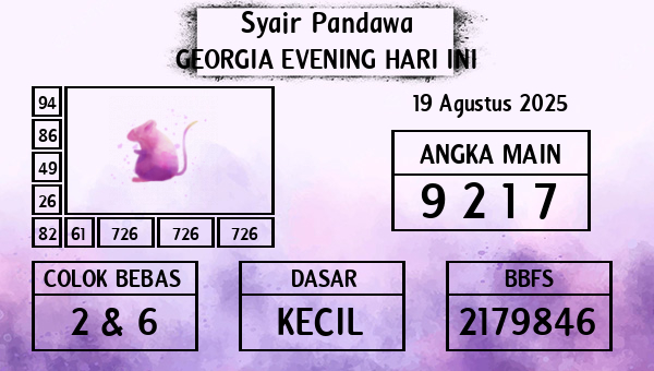 Prediksi Georgia Evening