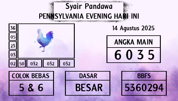 Prediksi Pennsylvania Evening