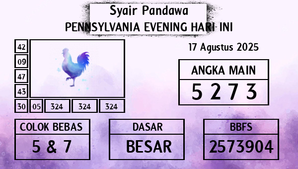 Prediksi Pennsylvania Evening