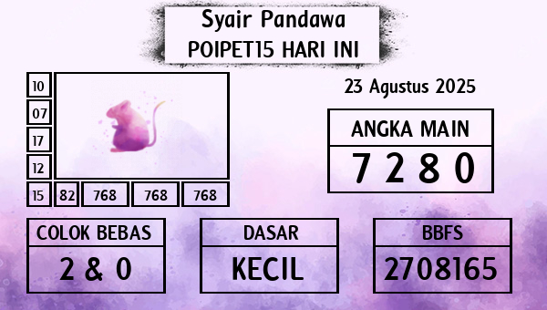Prediksi Poipet15