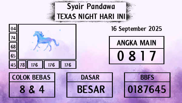 Prediksi Texas Night